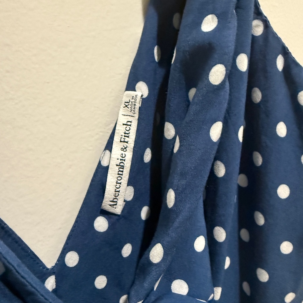 Abercrombie & Fitch Navy Polka Dot dress - Picture 3 of 3